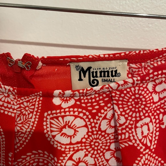 Show Me Your MuMu Red Paisley Sawyer Shorts Small - Picture 5 of 8